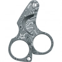 Нож для сигар Fox Damascus Figaro Cigar Cutter, сталь дамаск, рукоять дамаск купить в Подольске