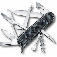 Нож перочинный Victorinox Huntsman 1.3713.942,91 мм, 15 функций, морской камуфляж купить в Подольске