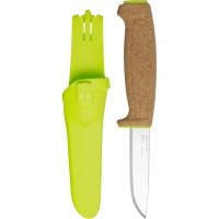 Нож с фиксированным лезвием Morakniv Floating Knife (S) Lime, сталь Sandvik 12C27, пробковая ручка купить в Подольске