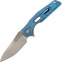 Нож складной Thor 3 Rikeknife, сталь M390, Blue Titanium купить в Подольске