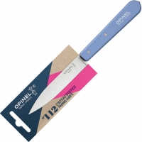 Нож столовый Opinel №112, деревянная рукоять, блистер, нержавеющая сталь, голубой купить в Подольске