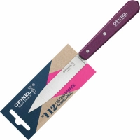 Нож столовый Opinel №112, деревянная рукоять, блистер, нержавеющая сталь, сливовый купить в Подольске