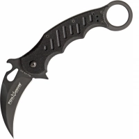 Складной нож Fox Karambit, сталь N690, рукоять стеклотекстолит G-10, чёрный купить в Подольске