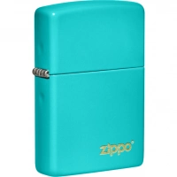 Зажигалка Classic Flat Turquoise ZIPPO Logo купить в Подольске