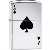 Зажигалка ZIPPO Armor™  Туз с покрытием High Polish Chrome купить в Подольске